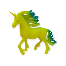 Çiftlik Hayvanları Serisi - Efsanevi Unicorn 12 Cm - Sarı - Yeşil Hayvan Figürü