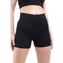 Winmoda34 Kadın Sporcu Boxer Mini Boy Korse Push-up Tayt Siyah