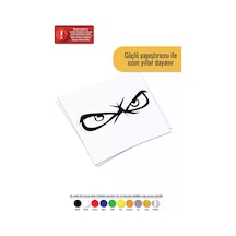 Kızgın Gözler Sticker Oto Motor Laptop Duvar Folyo Sticker 80 X 32 Cm