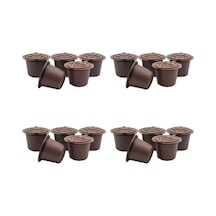 Metabagua Makineler Için 20 Adet Paslanmaz Çelik Filtre Yeniden Kullanılabilir Kahve Kapsülleri Yı06xm Siyah