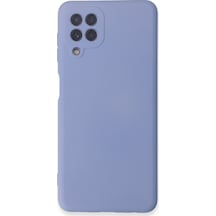 Samsung Galaxy Uyumlu , A22 Kılıf Nano İçi Kadife Silikon - Lila