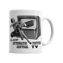 Tv Control Kupa Bardak Porselen Karışık