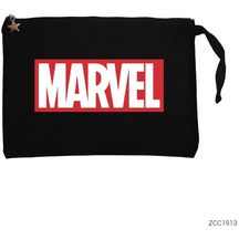 Marvel Classic Siyah Clutch Astarlı Cüzdan / El Çantası