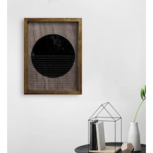 Bk Home Modern Art Tasarımlı Doğal Masif Ahşap Çerçeveli Tablo 45 (551090002)