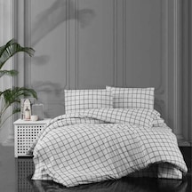 Ranforce Kumaşından Çift Kişilik Nevresim Seti 200x220 Beyaz