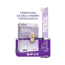 Prenatal 30 Likit Kapsül Parafinsiz Hamilelik Dönemi Omega3 Biotin İyot Methyl Folat İçeren Vitamin