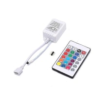 Led Rgb Kontrol Cihazı 24 Tuşlu Ir Uzaktan Kumanda Dc12v Dimmer Kontrol Kutusu Led Şerit Işığı İçin. Diğer