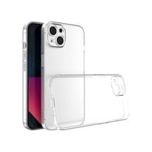 Apple Uyumlu iPhone 13 Kapak Kamera Korumalı Şeffaf Silikon Kapak