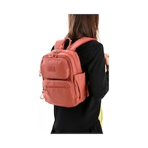 Baginn Unisex Sırt Çantası Paraşüt Kumaş Hafif Çok Cepli Yağmur İtici Kumaş 34 24 Cm 571 Collection Kiremit