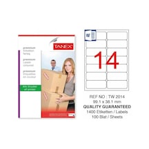 Tanex Tw-2014 Sevkiyat ve Lojistik Etiketi 99,1x38,1 mm