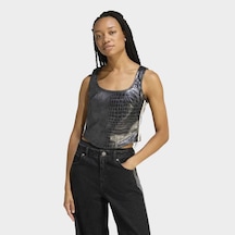 Adidas Ke5041 Pleather Corset Kadın Tişört Siyah