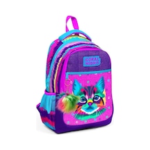 Coral High Üç Gözlü Kız Çocuk İlk Ve Orta Okul Çantası - Mor Kedi 23477