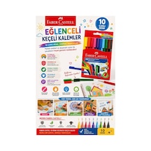 Faber-castell Faber Castell Eğlenceli Keçeli Kalem 10 Renk 5068 111500