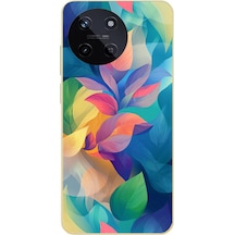 Realme 11 4g Uyumlu Yumuşak Dalgalı Baskılı Silikon Kılıf Renkli