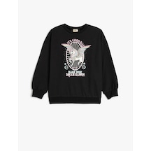 Koton Sweatshirt Unicorn Baskılı Uzun Kollu Bisiklet Yaka Şardonlu Siyah 5wkg10600ak Siyah Koton Sweatshirt Unicorn Baskılı Uzun Kollu Bisiklet Yaka Şardonlu Siyah 5wkg10600ak Siyah