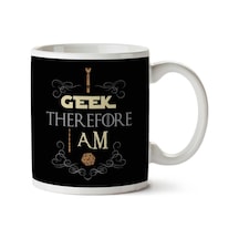 I Geek Therefore I Am Fantasy İki Tarafı Baskılı Kupa Bardak