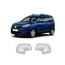 Dacia Dokker Uyumlu 2012-2021 Ayna Kapağı 2 Parça Abs Krom Kaplama
