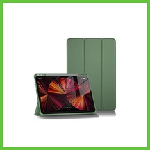 Bezos Apple iPad Uyumlu Pro 11 2024 Kılıf Tablet Smart Kılıf - Koyu Yeşil Dmc