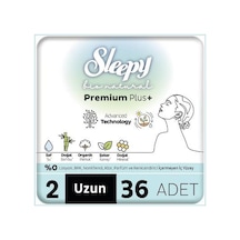 Sleepy Bio Natural Ped Premium Plus Uzun 36 Adet Mega Paket 8'li Paket