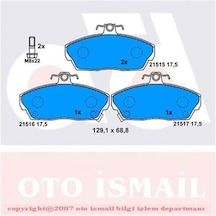 BOSCH 986495233 Fren Balatası Ön Civic 01-06 Concerto 89- / 25 99- 45 00- 200 95- 400 95- 800 90-99 / Zr 01-