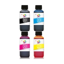 QC HP Tanklı Yazıcı Uyumlu EKONOMİK Mürekkep Seti 100ml 4 Renk