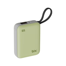 Bix Pb120 20000mah 65w Type-c Pd Kompakt Tasarımlı Dijital Göstergeli Powerbank Taşınabilir Hızlı Şarj Cihazı Yeşil