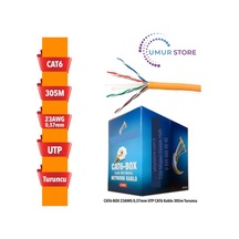 Cat6-box 23awg 0,57mm Utp Cat6 Kablo 305m Turuncu