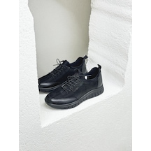 2216670 Lastik Bağcıklı Hakiki Deri Sneaker Spor Ayakkabı Kadın 001