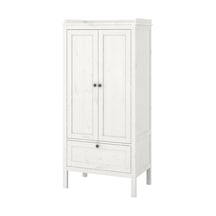 Sundvık Çocuk Gardırobu, Beyaz Renk 80x50x171 Cm Beyaz