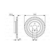 Bosch 0986479c95 Fren Diski Arka Bmw F39 F40 F48 F44 F45 F46 Mini F54 F60 34216799369