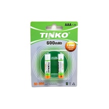 Tinko TK-600 600 mAh AAA Ni-MH Şarj Edilebilir İnce Kalem Pil 2'li