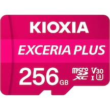 Kioxia 256GB EXCERIA PLUS microSD C10 U3 V30 UHS1 A1 Hafıza kartı