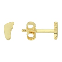 Goldkupe 14 Ayar Altın Minik Ayak Küpe 0,58 Gr-1800