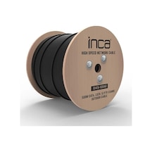 Cat6 S/ftp 23awg Siyah 500m Makara Outdoor Makaralı Lszh Kablo 0.50mm Icat6-500ag-128566