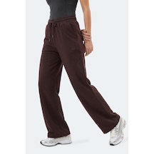 Slazenger Melora I Kadın Bol Paça Kahve Eşofman Altı