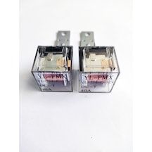 2 Adet Şeffaf 5 Uçlu Üniversal Röle 40 Amper Tas01-004