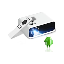 Mini Projeksiyon Cihazı, Android İşletim Sitemi, 300 Ansı Lümen, Ekran Yansıtma Sku: Smg8690010055750