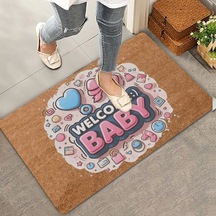 Valerine Life Hoş Geldin Bebek Welcome Yeni Doğan Kapı Önü Paspası 45x70cm