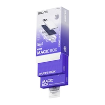 Mey İthalat İphone 11 Bilvis 5in1 5d Magic Hayalet Cam Ekran Koruyucu - Siyah