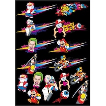 Joker Sticker Set 2 15 Parça Telefon, Tablet, Defter, Laptop Sticker