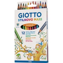 Giotto Stilnovo Maxi 12'li Üçgen Jumbo Kuru Boya / 225900 Diğer