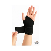 Başparmak Destekli Ayarlanabilir Bilek Bandajı - El Bilek Ateli Siyah Bandaj Fitness Spor