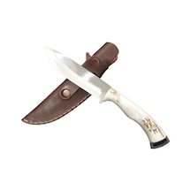 Geyik Sap Av Kamp Bıçağı 4116 Çelik 25.5 CM Mavi