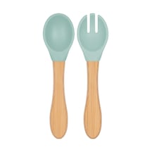 Mama Kaşığı + Çatal - River Green 5 Adet
