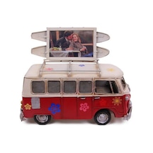 Dekoratif Metal Minibüs Çerçeveli Biblo Kumbaralı