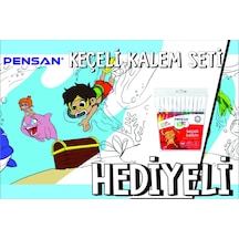 30x120 Boyama Rulosu Yaman Sualtı Macerası + Pensan 12'li Keçeli Boya Kalemi