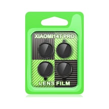 Ersxiaomi Mi 14t Pro Raze Metal Kamera Lens - Siyah