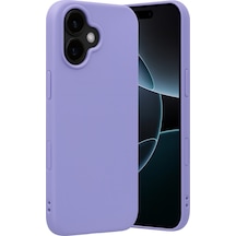 Newface Apple Uyumlu iPhone 17 Nano İçi Kadife Silikon - Lila lila