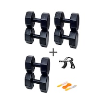 Ps Spor 3 Çift Dambıl Set 6 Kg + 8 Kg +10 Kg + Ayarlanabilir Sayaçlı El Yayı Ve Atlama İpi