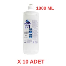 Aquamed 10 Adet Aqua Ultrason Ekg Ve Epilasyon Jeli 1000 Ml Cilt Dostu, Kokusuz, Hipoalerjenik